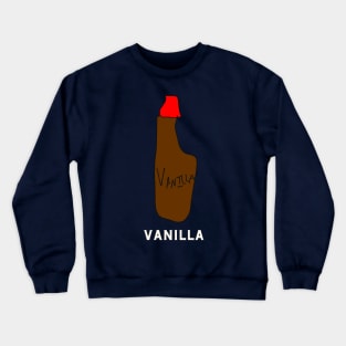 Vanilla Bottle, Mexican Vanilla, Happy Vanilla, Funny T-Shirt, Funny Tee, Badly Drawn, Bad Drawing Crewneck Sweatshirt